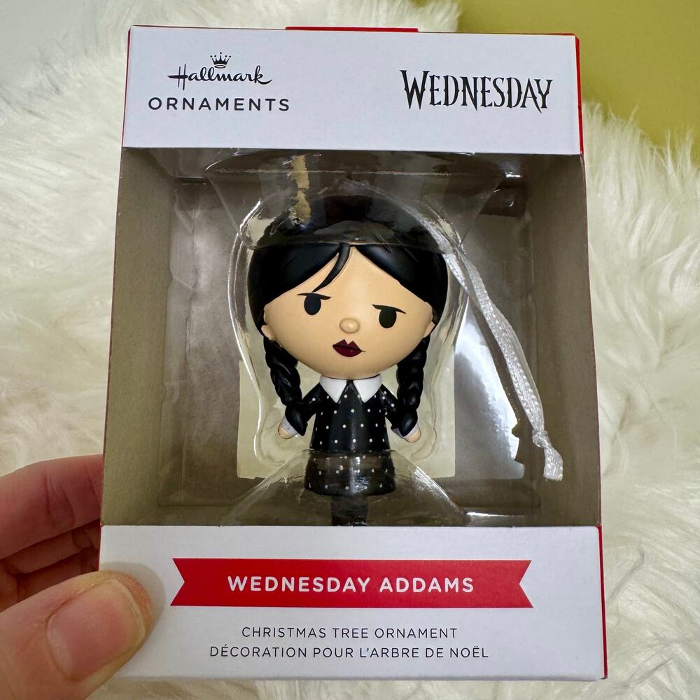 Hallmark Wednesday Addams Jenna Ortega Christmas Ornament 2024 Collectible NIB